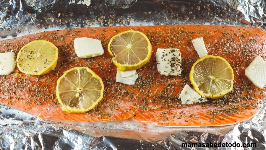 oven-baked salmon 